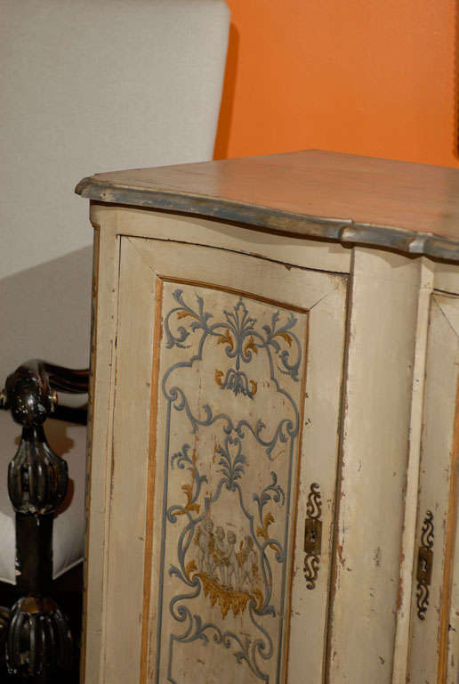 19th Century Paint Decorated French Buffet For Sale 2