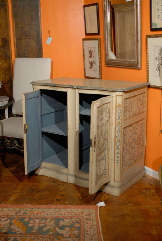 19th Century Paint Decorated French Buffet For Sale 4