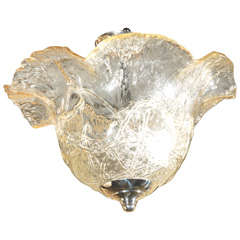 Murano Scalloped Flush Mount Murano Scalloped Flush Mount