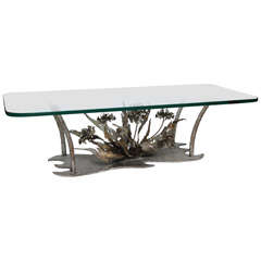 FALL SALE - 1Hand-Wrought Bronze Coffee Table by Silas Seandel