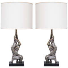 Pair of Maurizio Tempestini Lamps by Laurel Lamp Co.