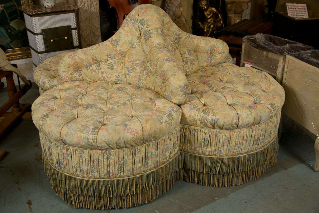 American Upholstered Borne Or Circular Sofa