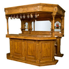 Vintage Pine Pub Bar