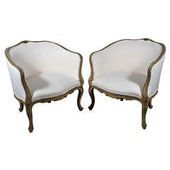 Paire de chaises italiennes peintes