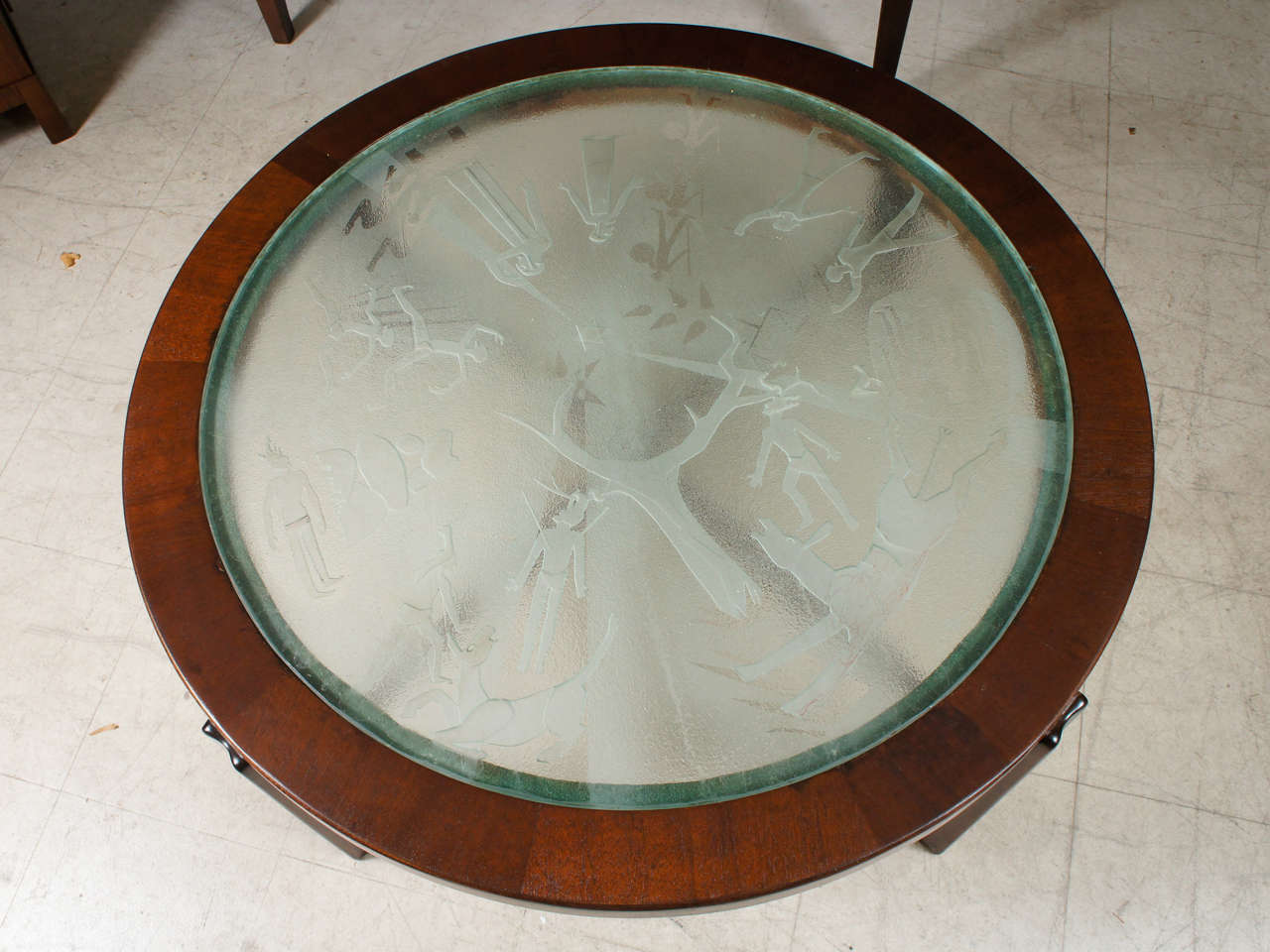 customized glass coffee table