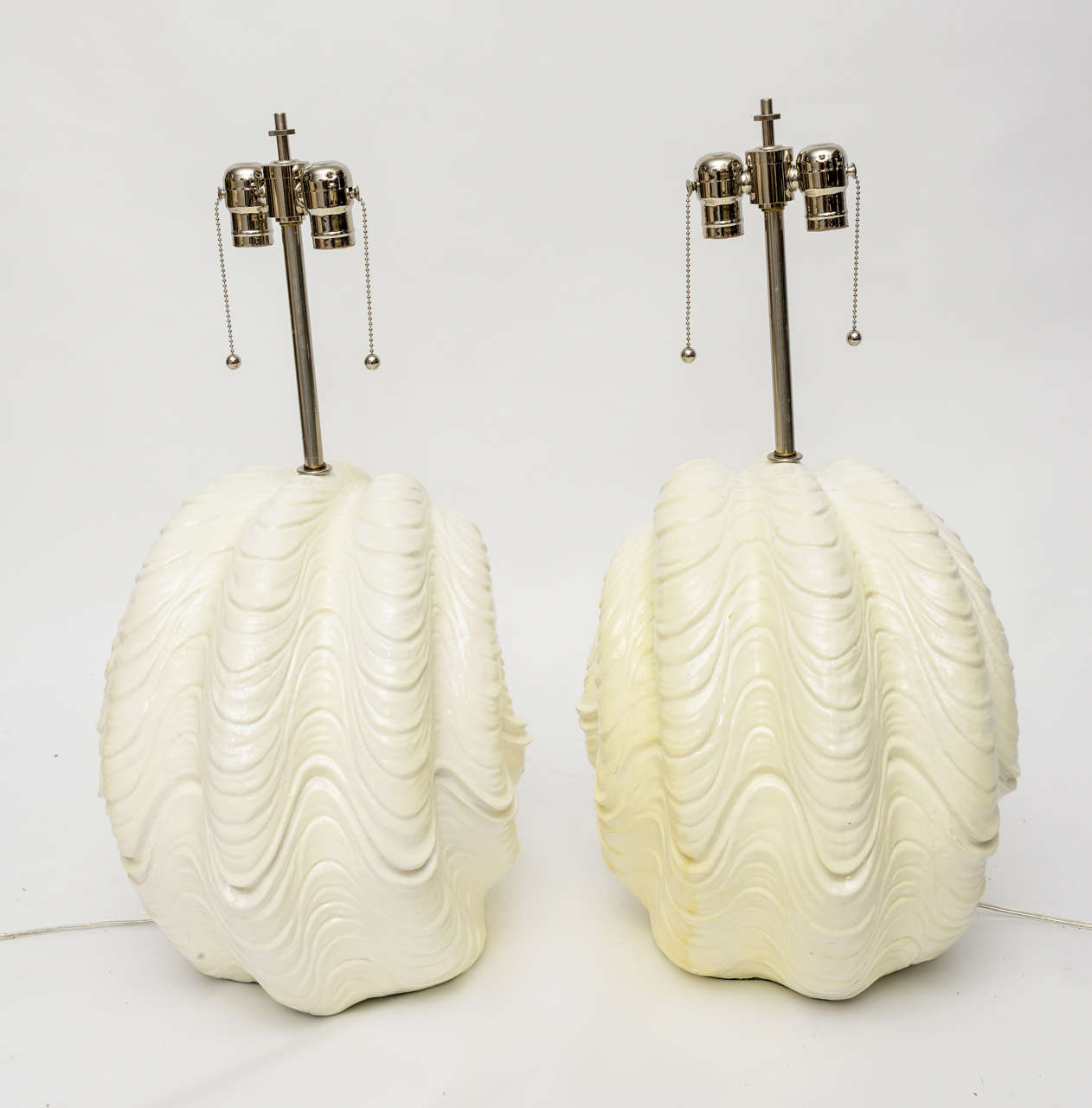 Unknown Serge Roche Shell Lamps, Oversized from the 1960s