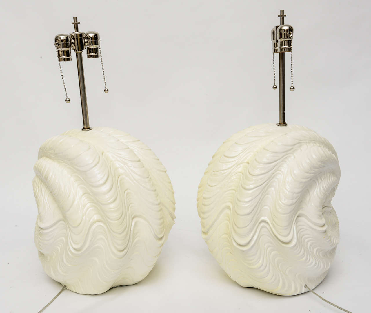 Serge Roche Shell Lamps, Oversized from the 1960s In Excellent Condition In Miami, FL