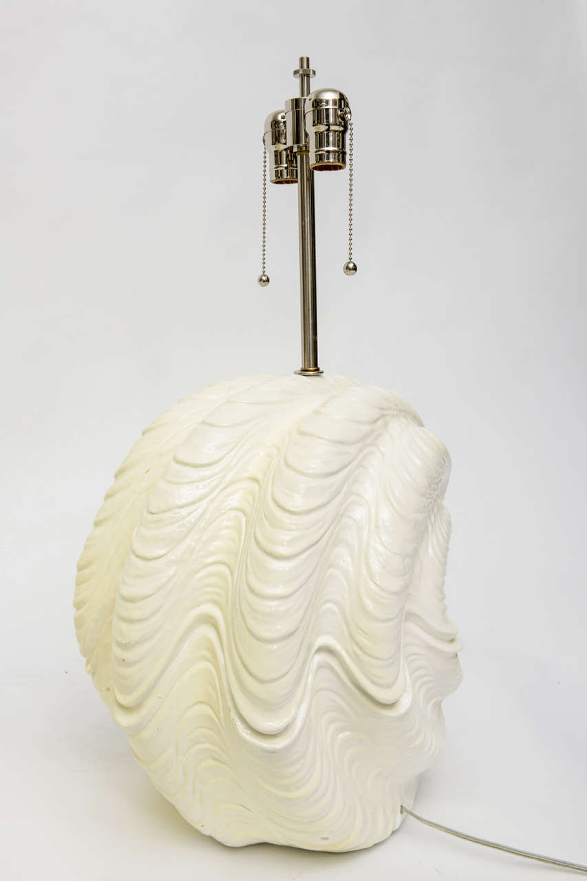 Serge Roche Shell Lamps, Oversized from the 1960s 3