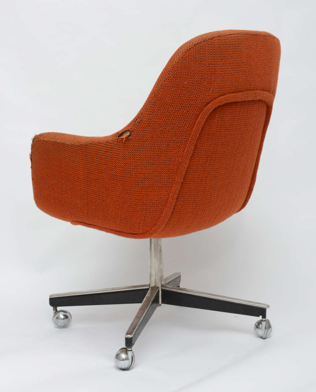 Mid-Century Modern Max Pearson for Knoll Oversized Roller Chairs 1970s