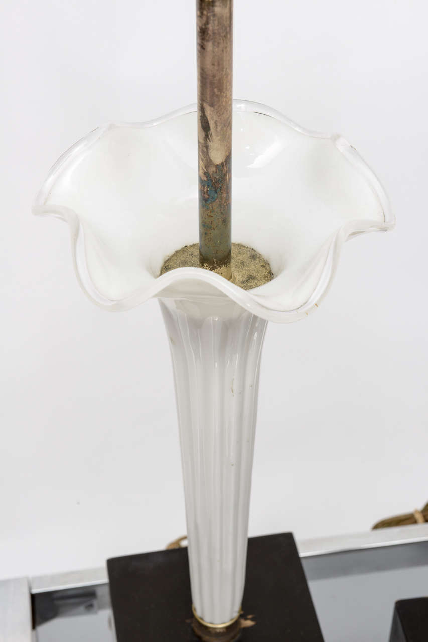 Mid-20th Century Murano Floriform Lamps 1960s For Sale