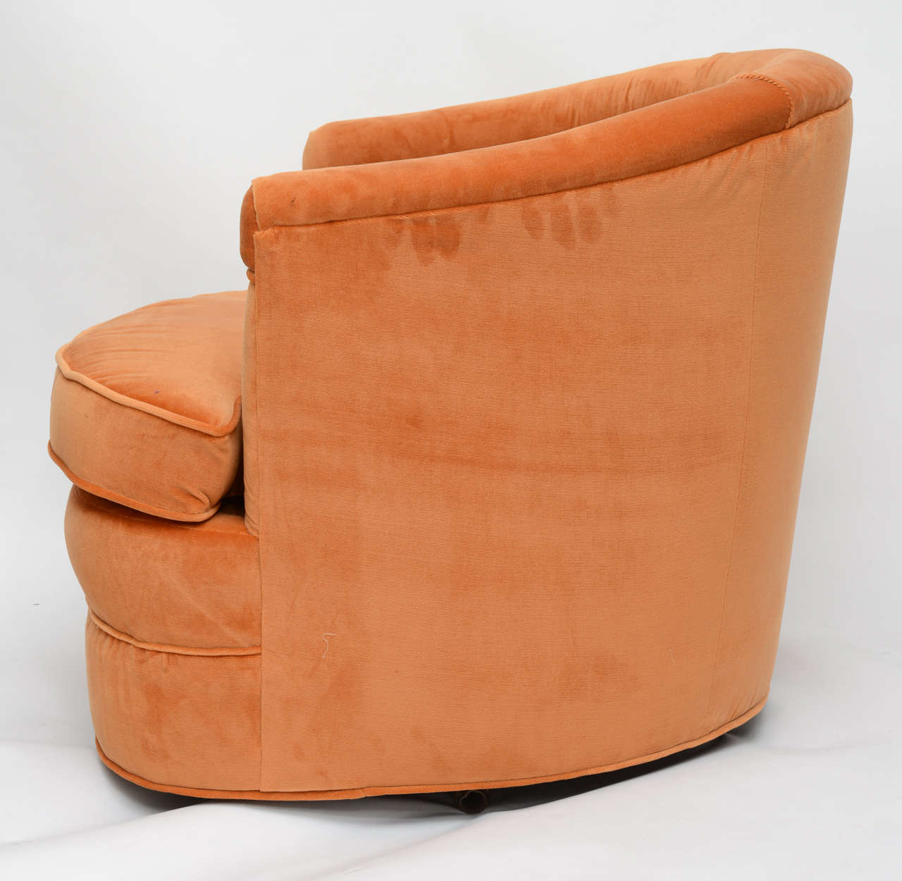 Harvey Probber Swivel Barrell Back Club Chairs 1960s at 1stDibs