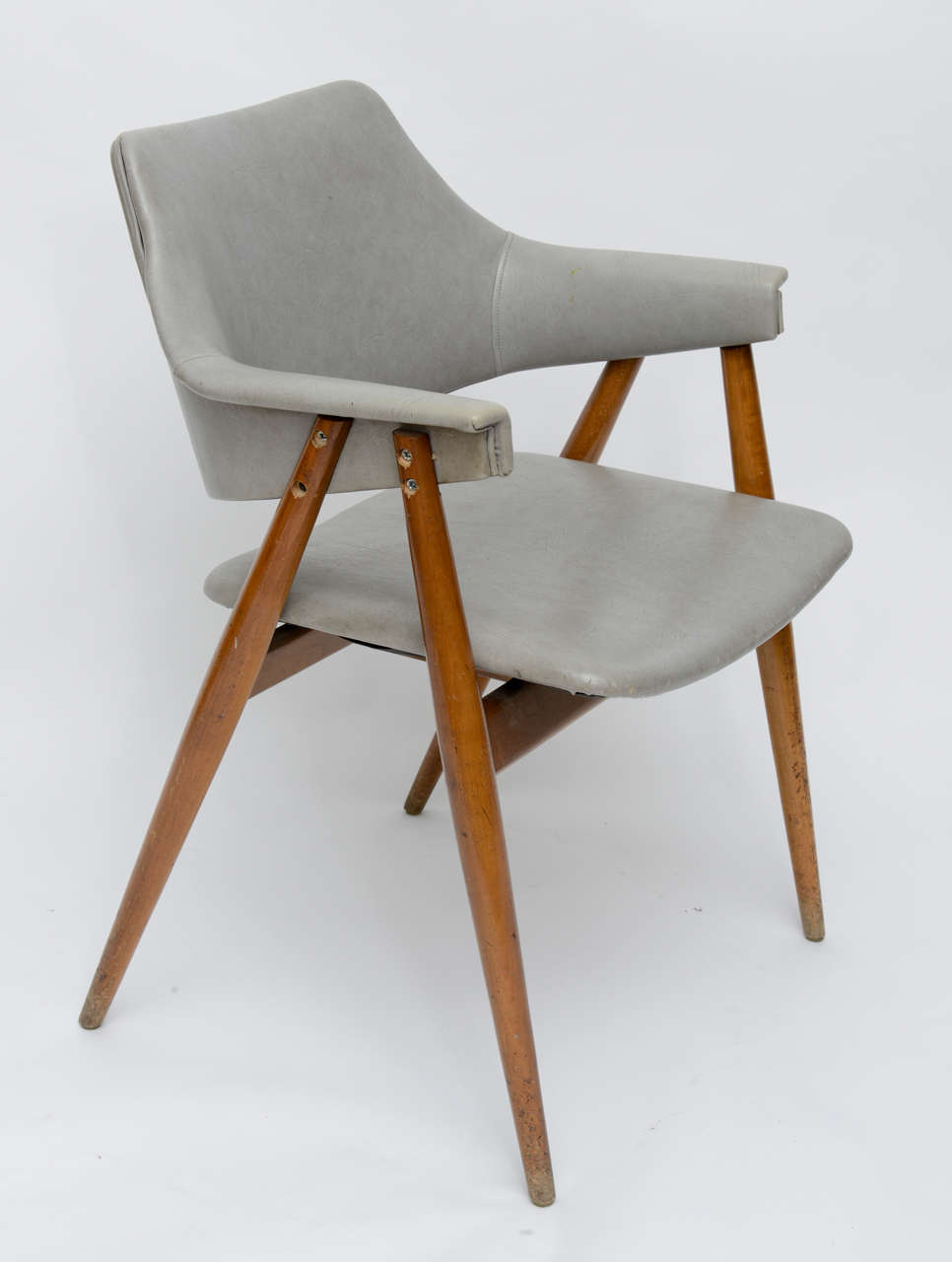 Wooden MCM chair attributed to Paul McCobb 1950 at 1stDibs