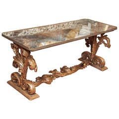 Antique Mirrored Coffee Table
