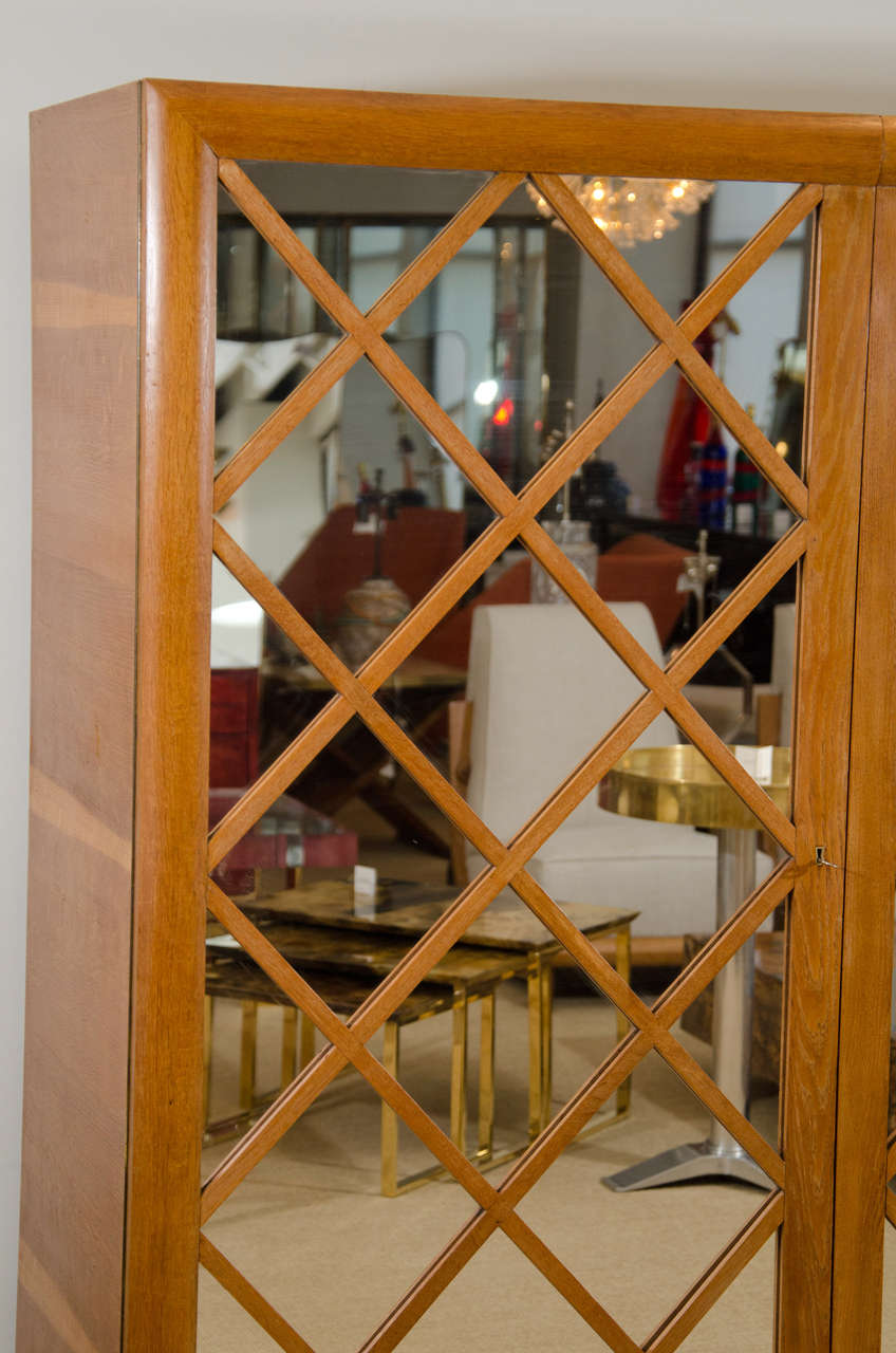 Mid-20th Century Large Mirrored Cabinet with 
