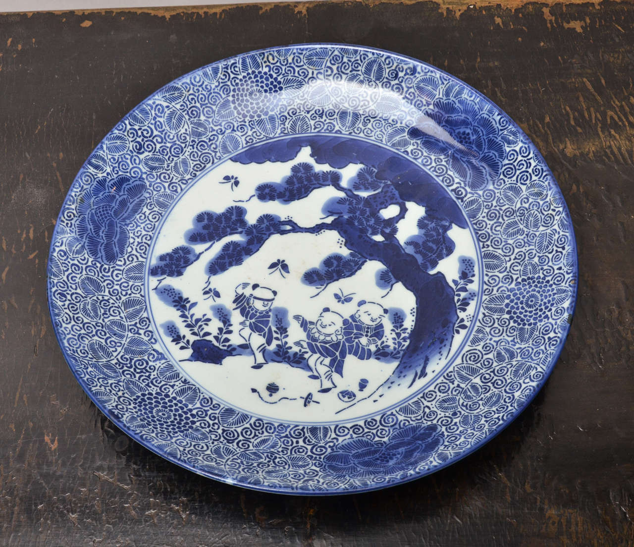 Turn of the Century Meiji Blue and White Charger