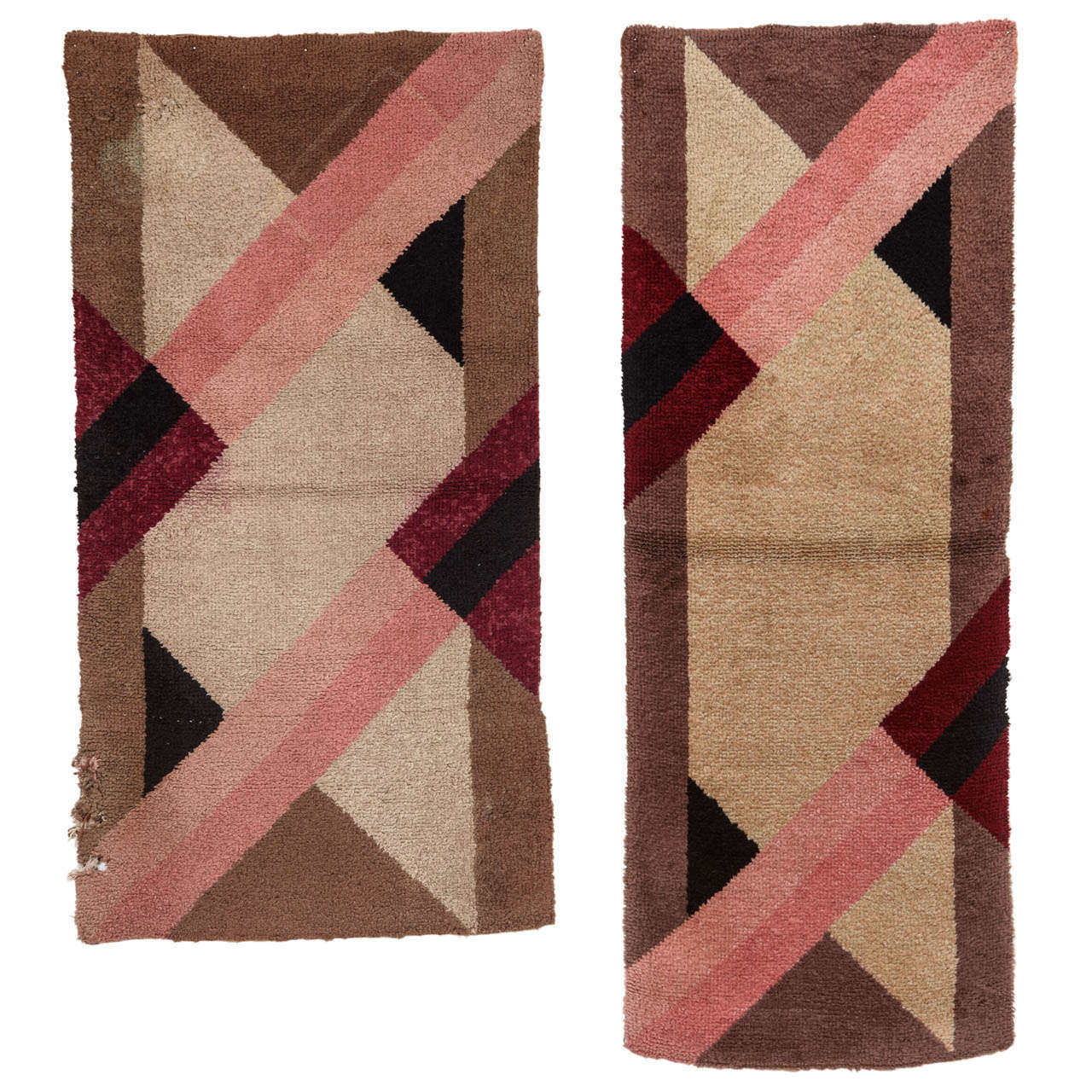Pair of French Art Deco Rugs 1930's