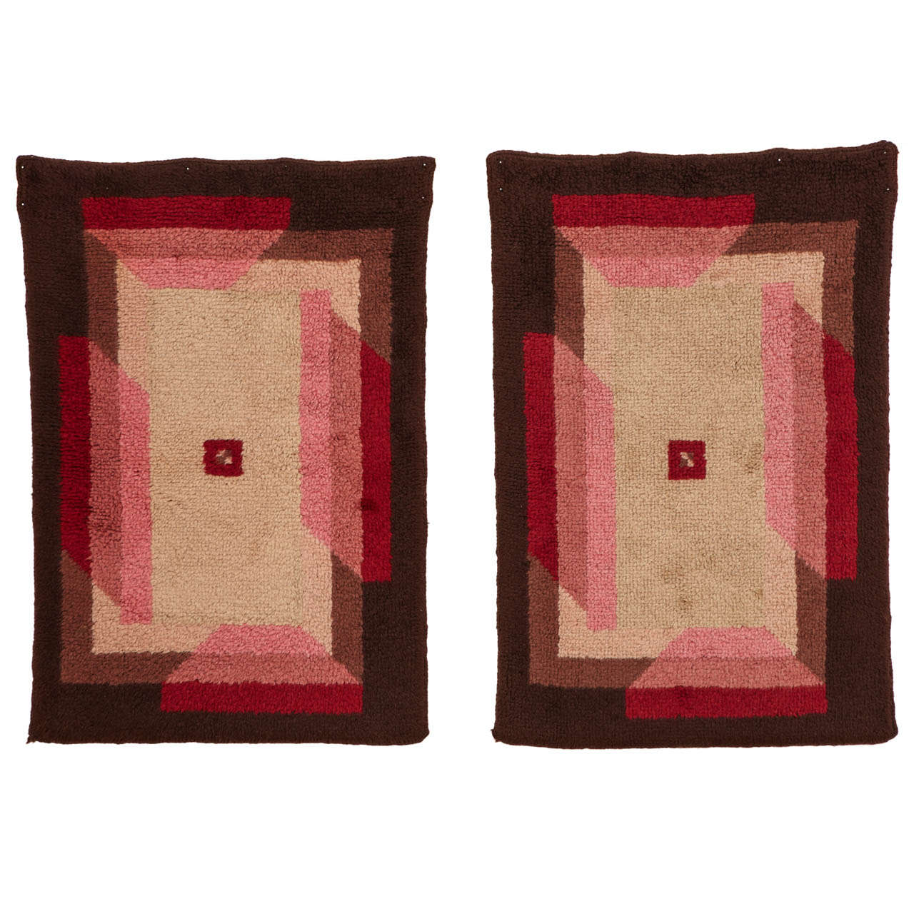 Pair of French Art Deco Rugs 1930's