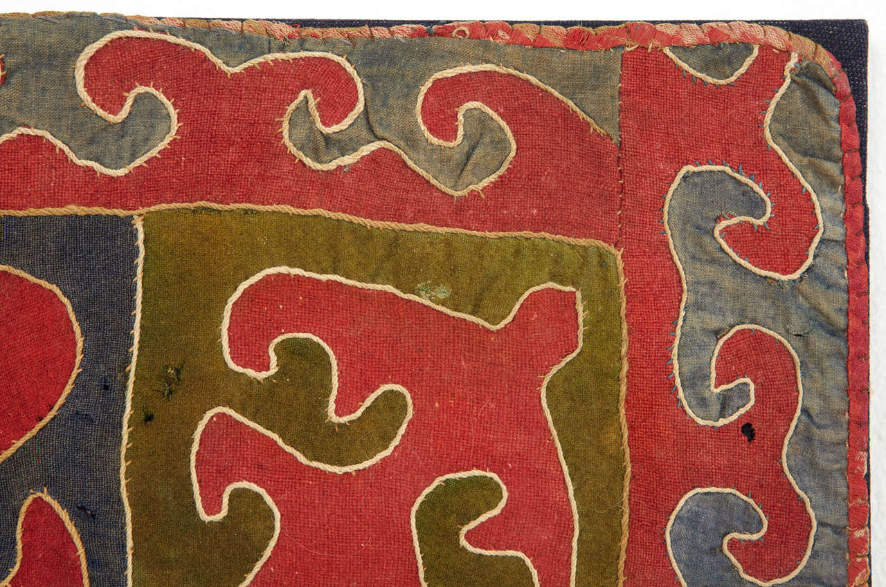 Antique Central Asian Kirghiz Embroidered Textile