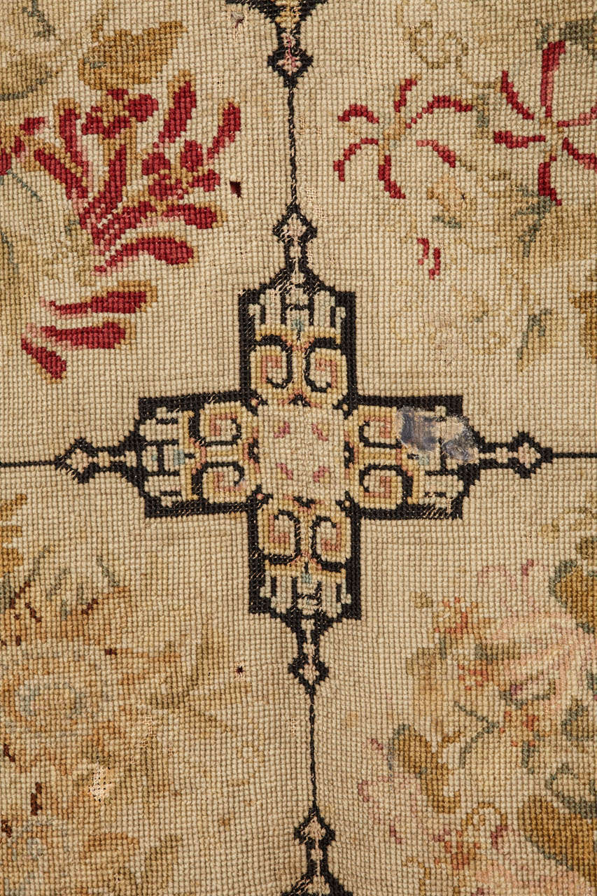 Fine Antique English Needlework Rug For Sale at 1stDibs | fine english ...