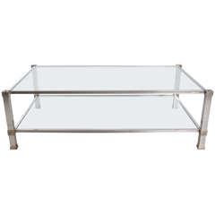 Modernist Pierre Vandel Signed Coffee Table