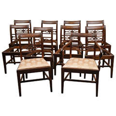 Set of eight George III Style Dining Chairs