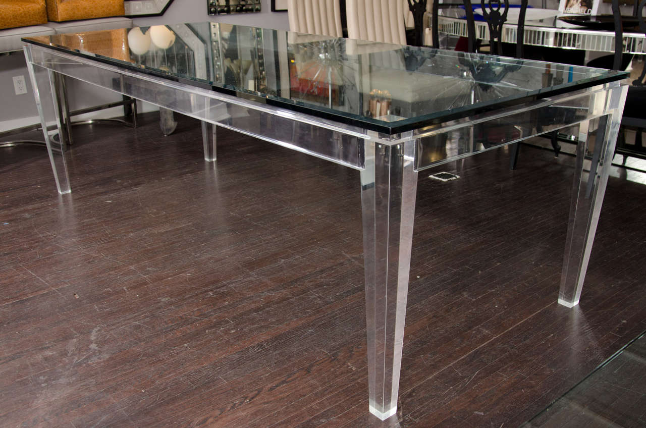 Lucite Dining Table at 1stDibs