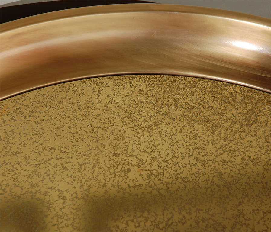 American Brass Mastercraft Round Cocktail Table