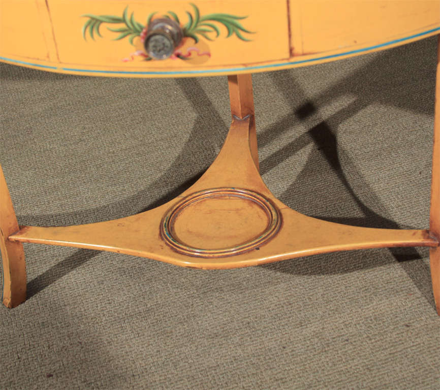 19th Century Edwardian English painted corner stand(washstand) For Sale