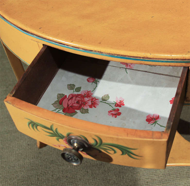 Edwardian English painted corner stand(washstand) For Sale 2