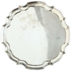 Petite Scalloped Silver Tray