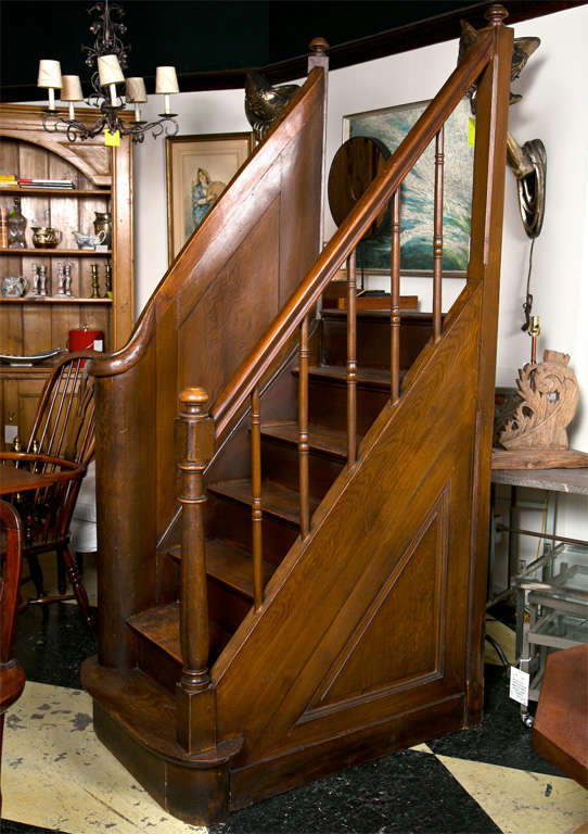 1890's Library Steps on Wheels from Old Library in NYC