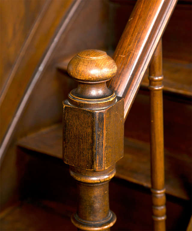 1890's Library Steps on Wheels In Excellent Condition In Stamford, CT