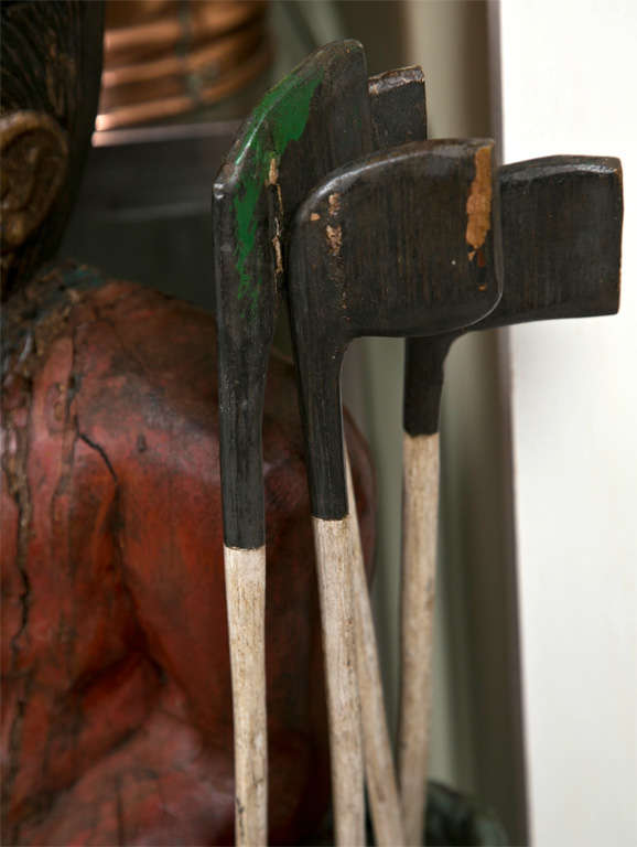 English Carved Wood Golfer 2