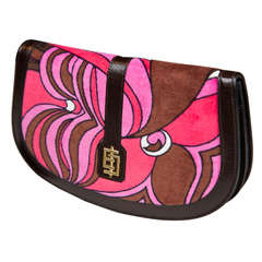 Pucci velvet clutch wallet