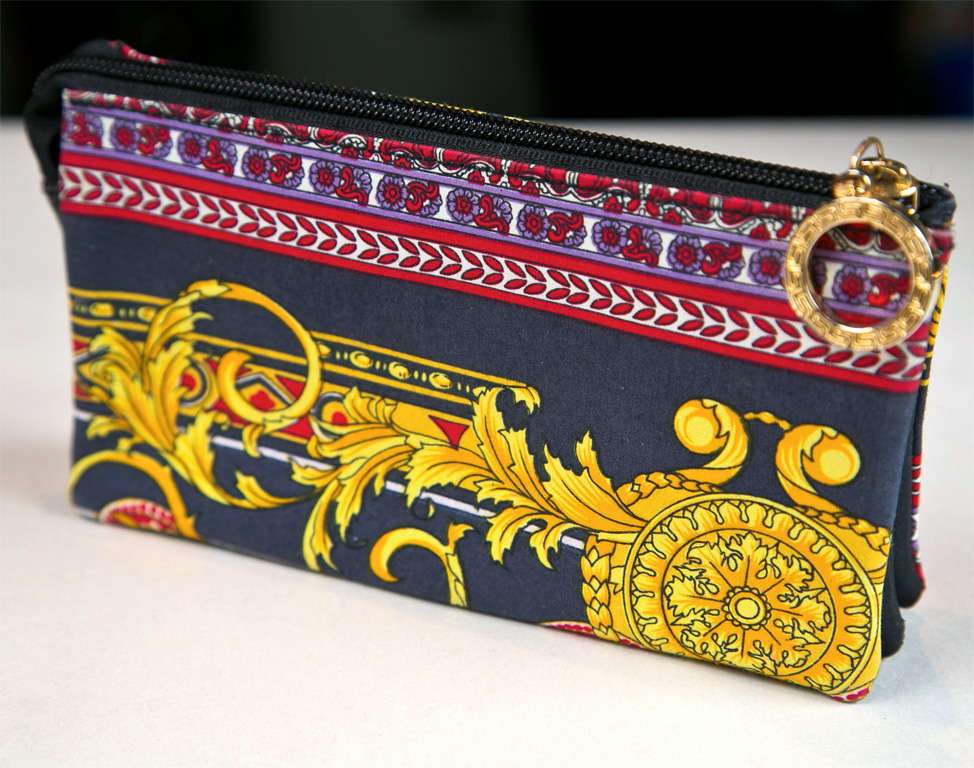 Versace signature print clutch wallet* presented by funkyfinders In New Condition In Stamford, CT