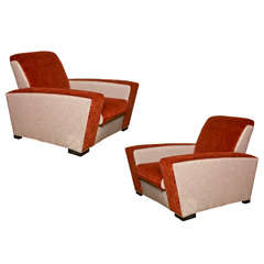 Pair  Paul  Frankl  Speed  Chairs  Lounge  Type