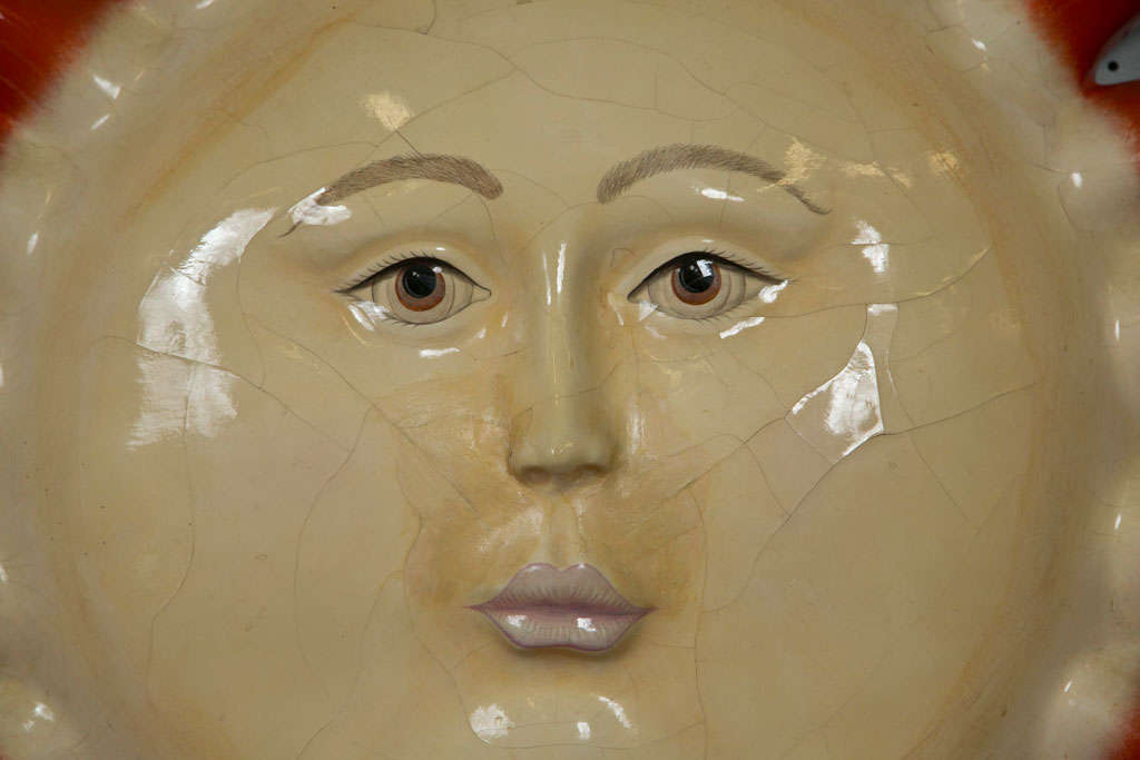 Sergio  Bustamante  Paper  Mache  Sun In Excellent Condition For Sale In Bedford, NY
