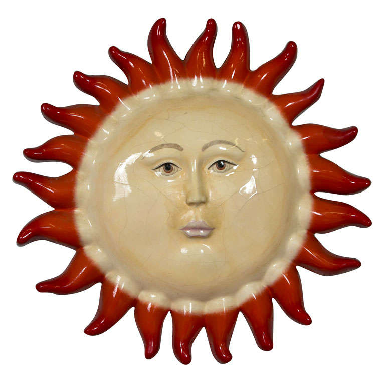 Sergio  Bustamante  Paper  Mache  Sun For Sale