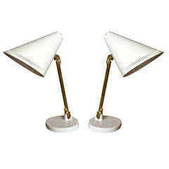 Pair  Paavo Tynell  Adjustable  Desk  Lamps for Idman