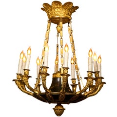 Doré Bronze Empire Chandelier