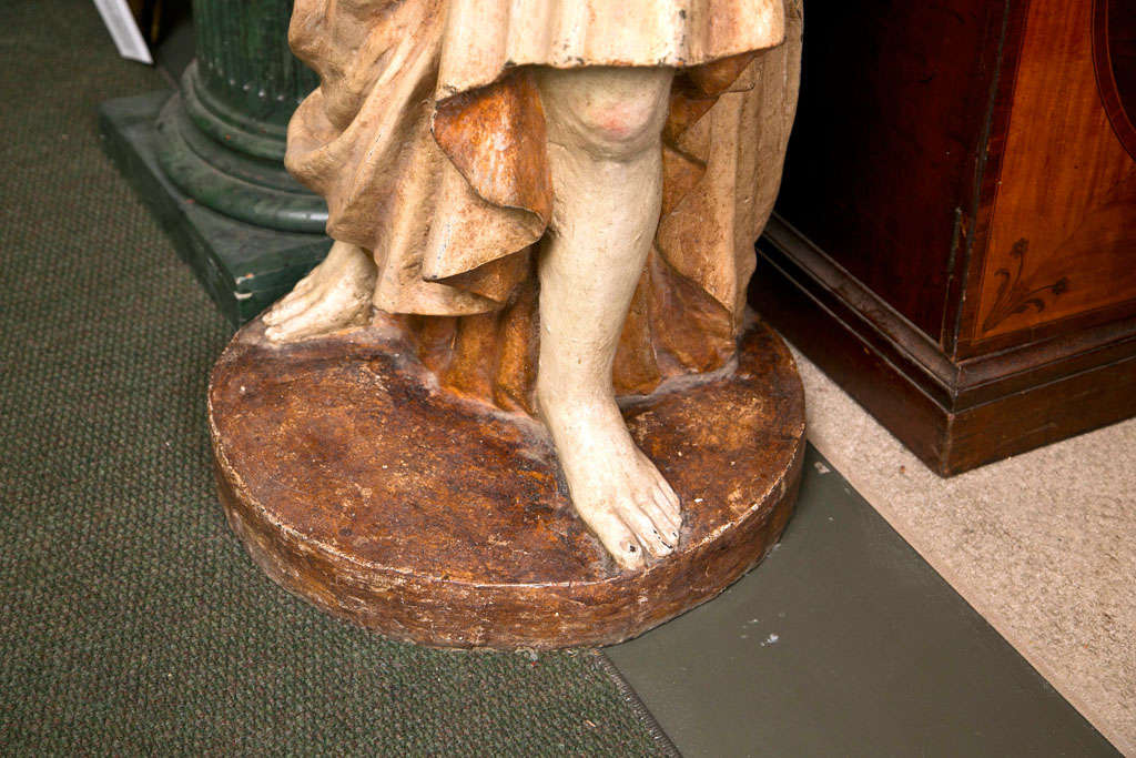 French Iron Statue In Fair Condition For Sale In Stamford, CT
