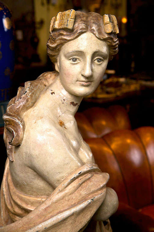 Statua francese in ferro In condizioni discrete in vendita a Stamford, CT