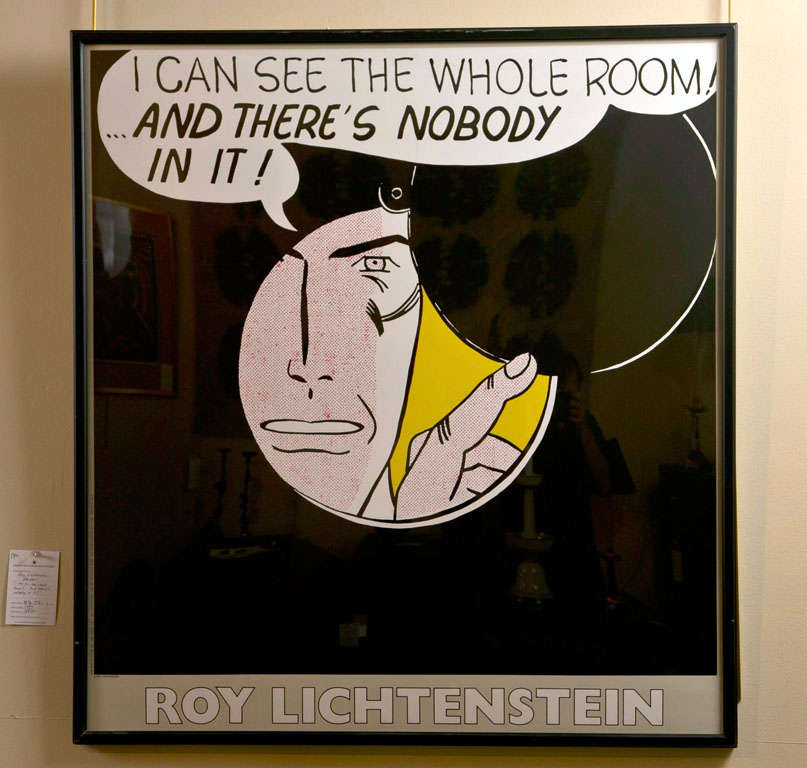 Roy Lichtenstein Poster In Excellent Condition In Stamford, CT