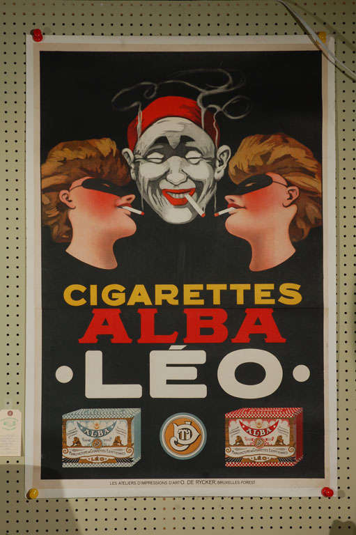 1930 French Cigarette Poster