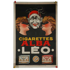 Vintage 1930 French Cigarette Poster