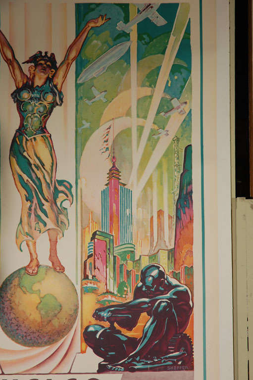 American 1933 Chicago World's Fair Poster