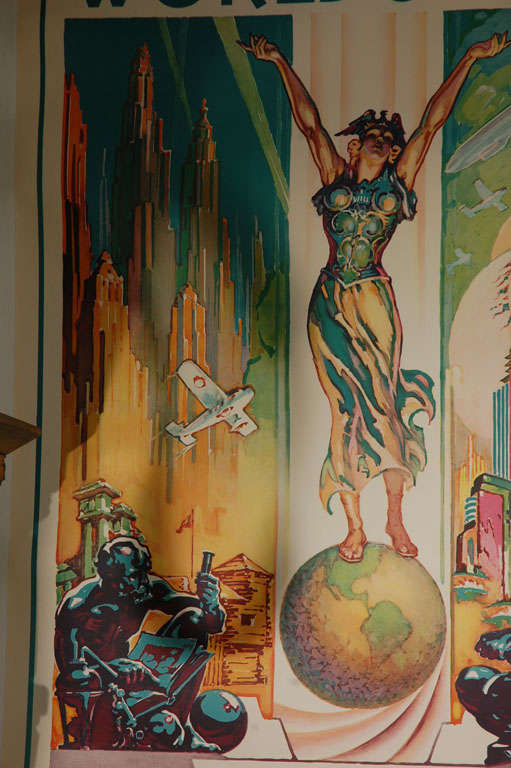 Mid-20th Century 1933 Chicago World's Fair Poster