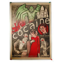 1920's French COCAINE Poster