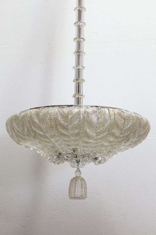 Murano Glass Chandelier by Barovier In Excellent Condition In Dallas, TX