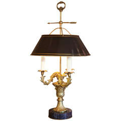 19th Century French Louis XV Bouillotte Lamp